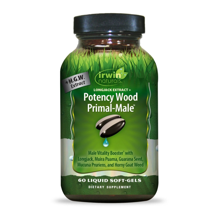 Irwin Naturals Longjack Extract + Potency Wood Primal-Male - Front view