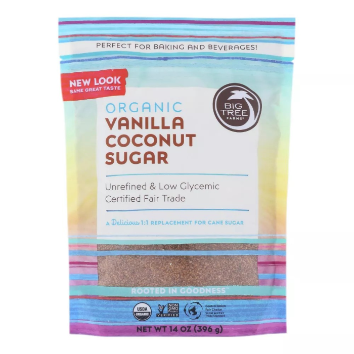 Big Tree Farms Organic Vanilla Coconut Sugar - Front view