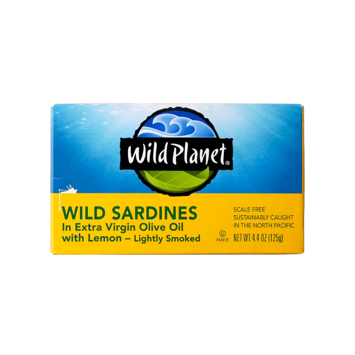 Wild Planet Wild Sardines in EVOO with Lemon, 4.4 oz.