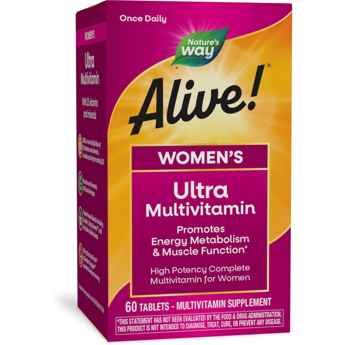 Nature's Way Alive Once Daily Women's Ultra Potency Multivitamin,  60 Tablets