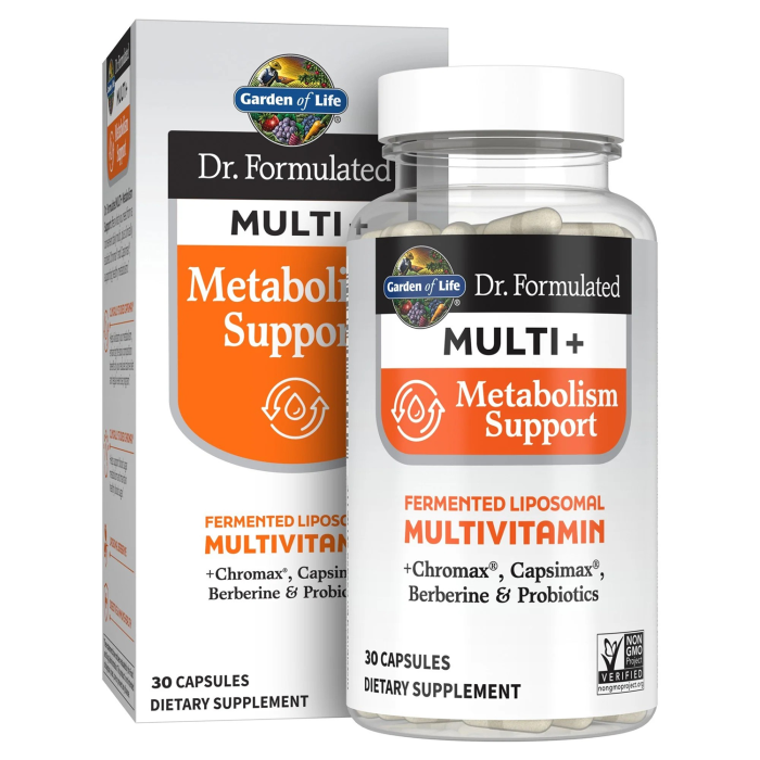 Garden of Life Dr. Formulated-Multi Plus-Metabolism Support - Front view