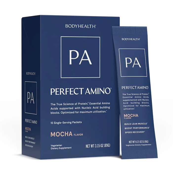 BodyHealth Perfect Amino Mocha Packet - Front view
