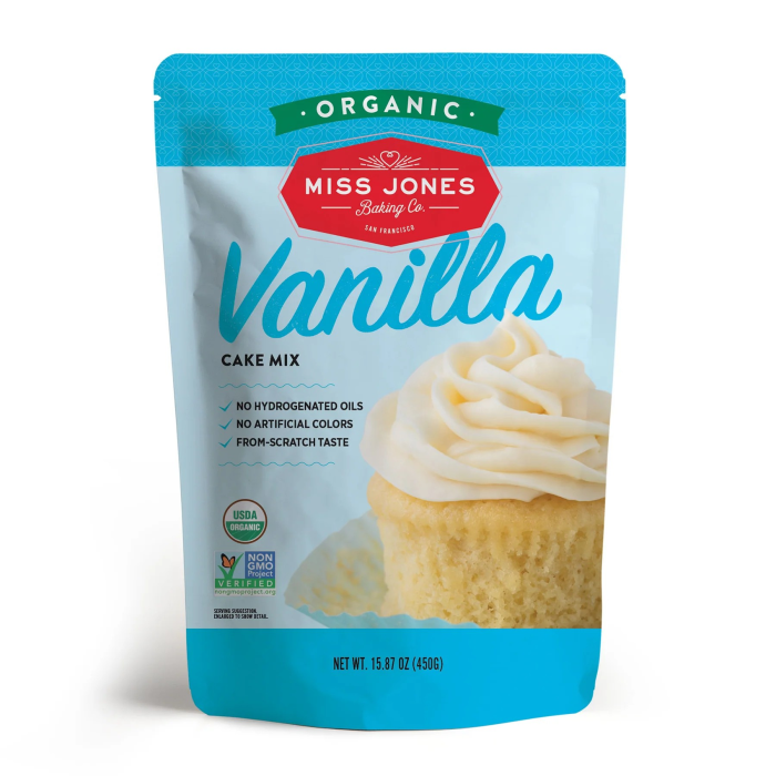 Miss Jones Baking Co. Organic Vanilla Cake Mix - Front view