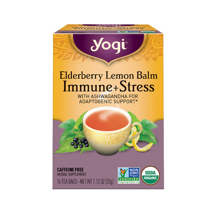 Yogi ELderberry Lemon Balm Immune + Stress - Main