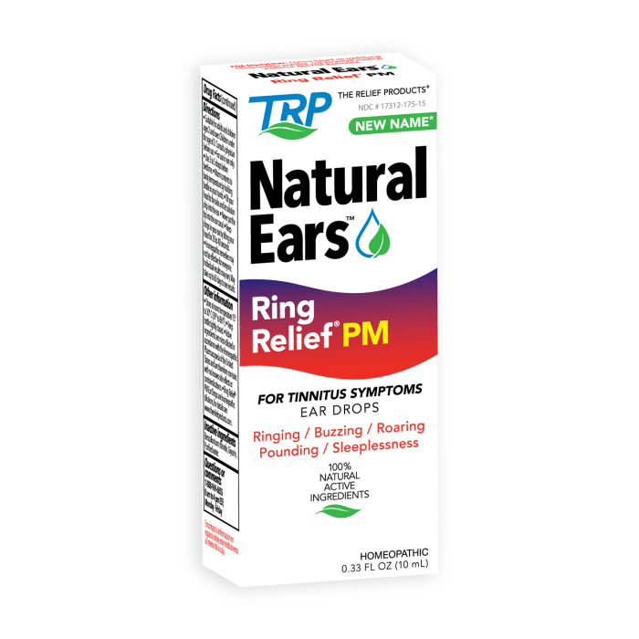 TRP The Relief Products Ring Relief PM Ear Drops - Front view