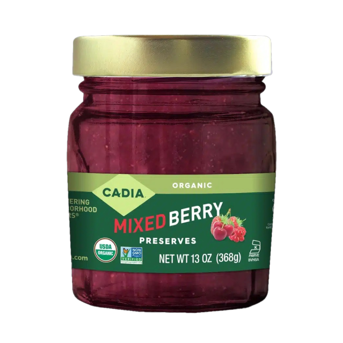 Cadia Organic Mixed Berry Preserves - Front view