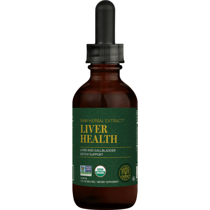 Global Healing Liver Health Herbal Extract - Front view